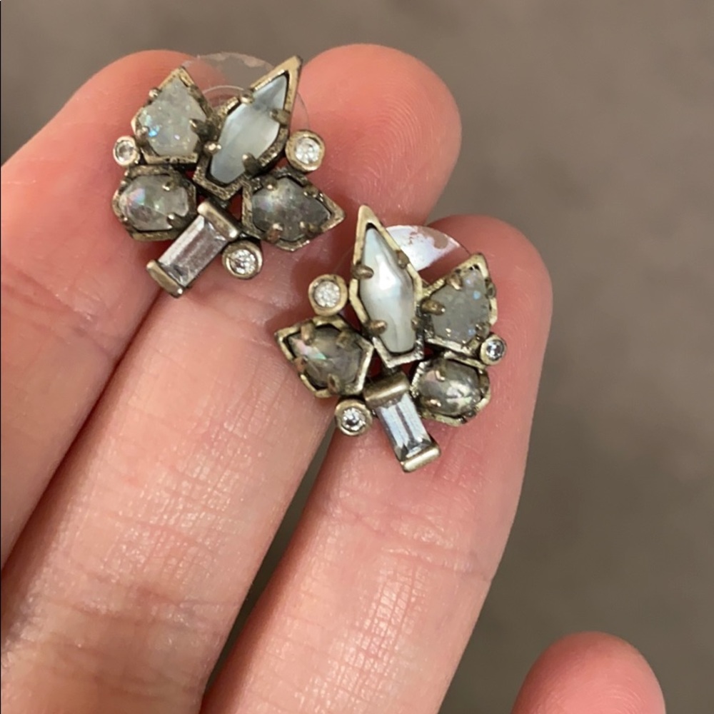 Silver Kendra Scott earrings